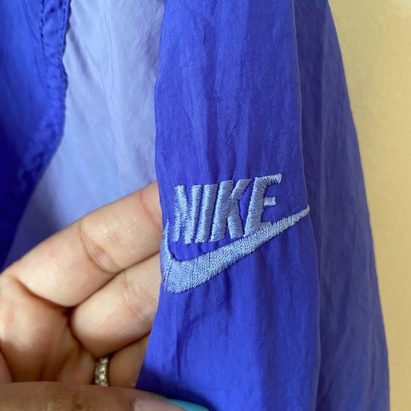 VTG Nike White Tag Windbreaker Jacket Purple Abstract Print Color Block - Picture 6 of 8